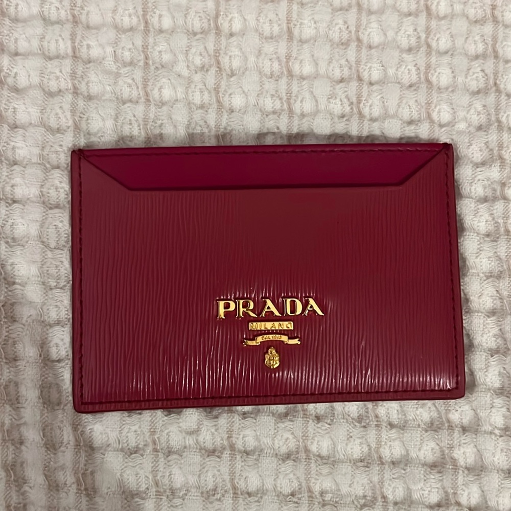Prada Card Wallet - Vitello Ibisco